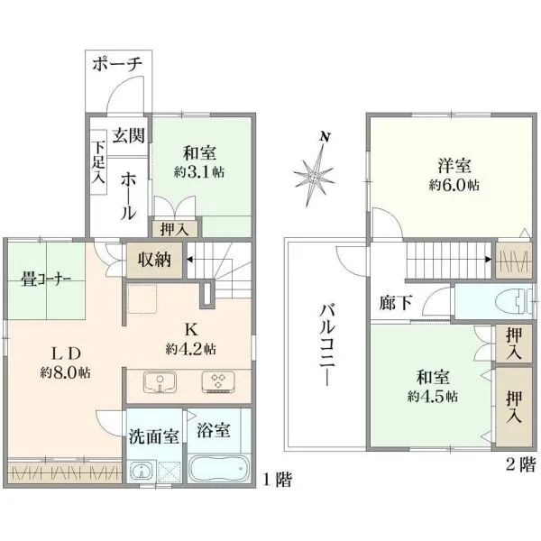 江戸川区上篠崎３丁目 間取図