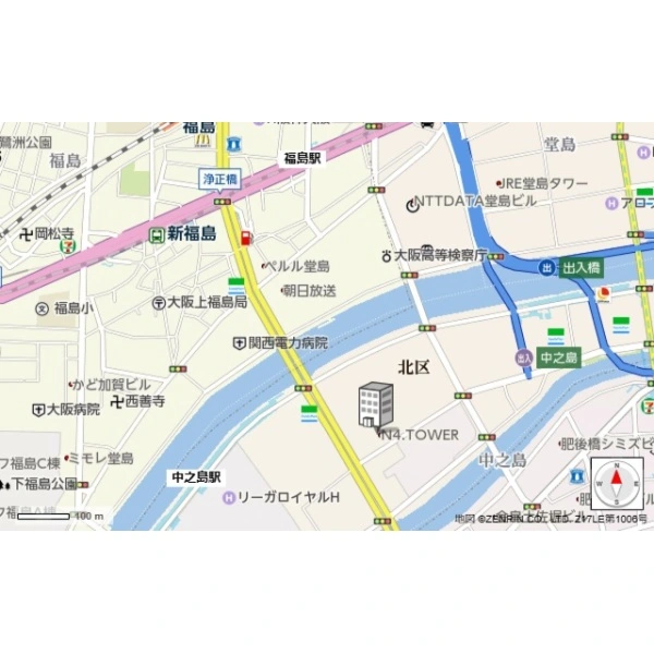 Ｎ４．ＴＯＷＥＲ 現地案内図