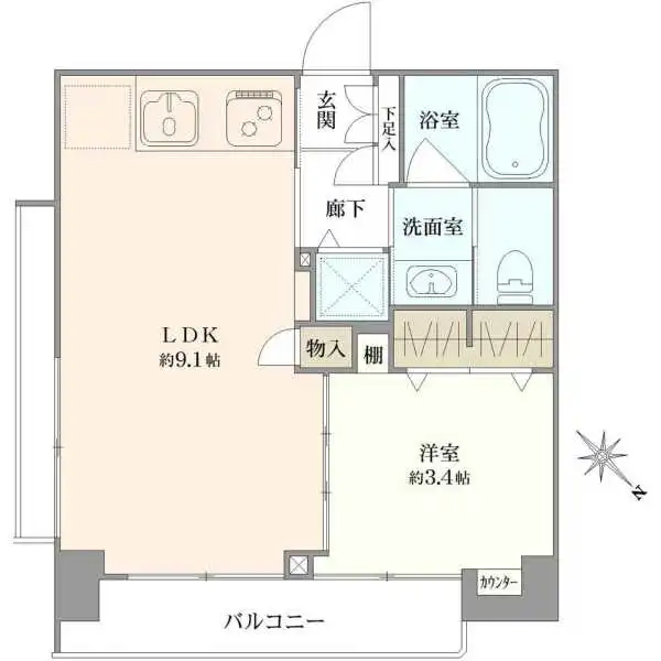 三田シャスターマンション 間取図