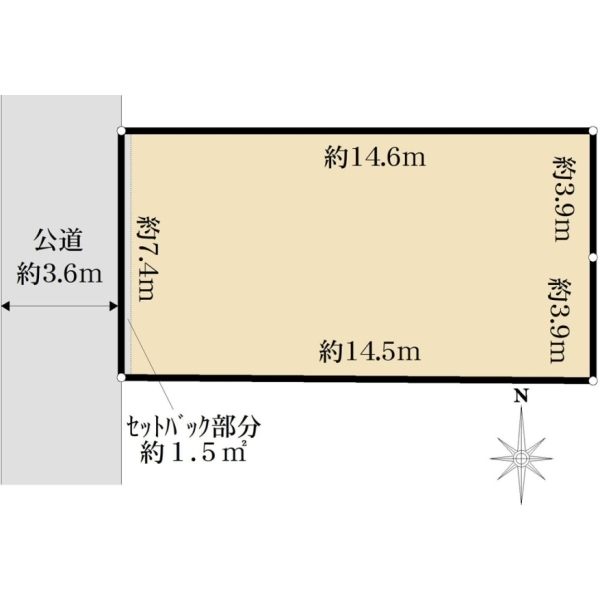 荒川区東日暮里４丁目 区画図