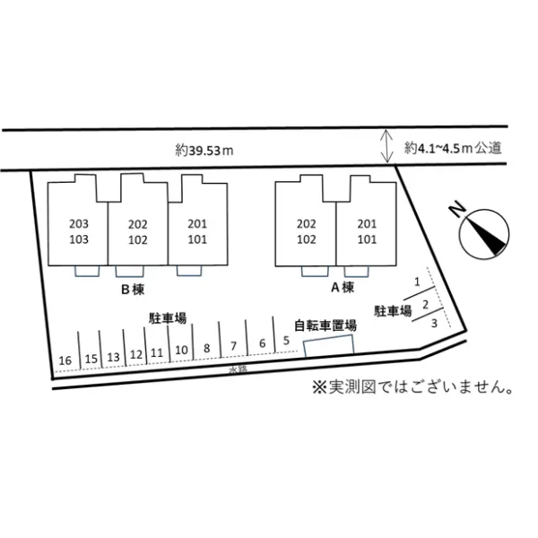 クレールＡ棟、Ｂ棟 間取図