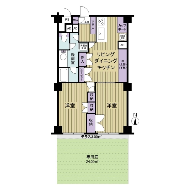 新小岩ハイツ 間取図