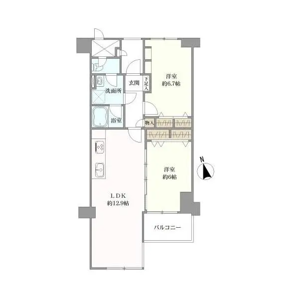 ライオンズマンション大森 間取図