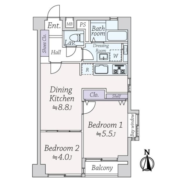 ライオンズマンション松原 間取図