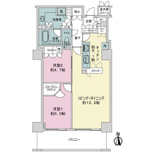 ニューシティ東戸塚ル・パルクシエル 間取図