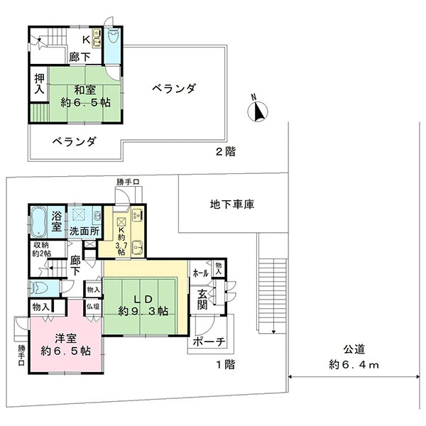 横浜市青葉区あざみ野２丁目 間取図