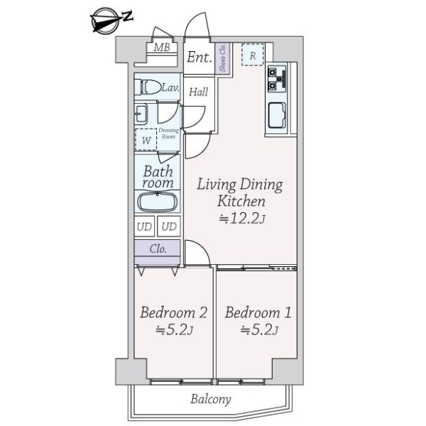 ライオンズマンション桜上水 間取図