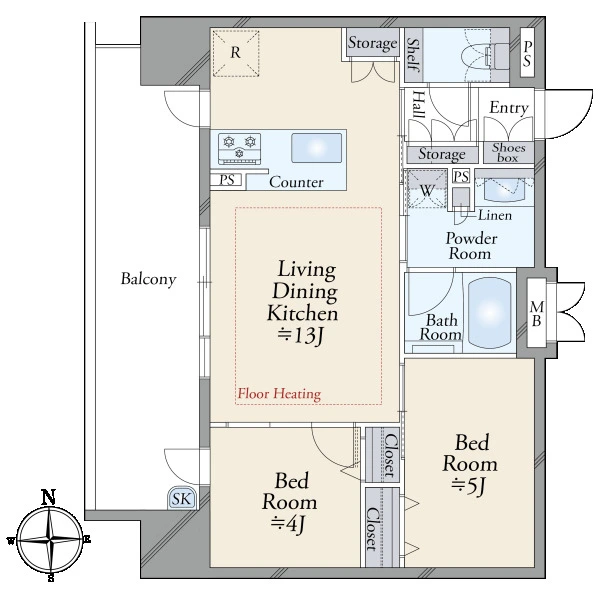 ダイアパレス金山フォレストフロント 間取図