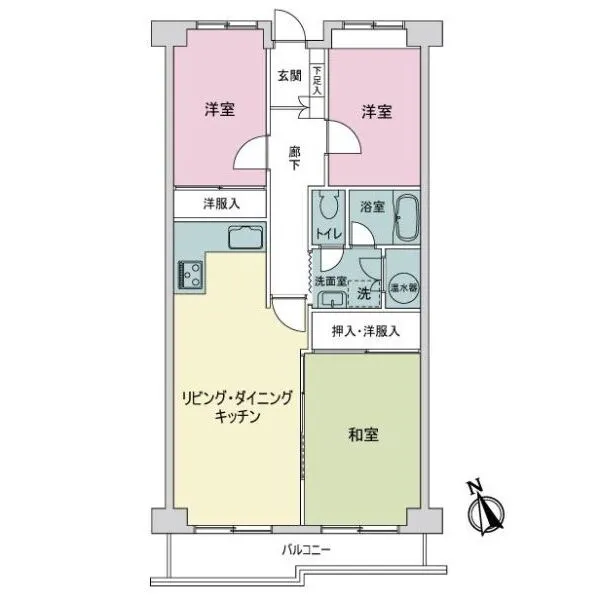 生田マンション 間取図