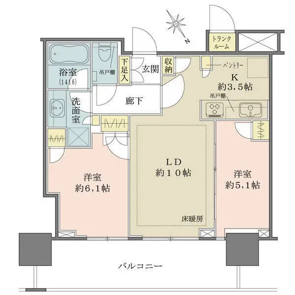 津田沼ザ・タワー 間取図