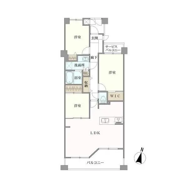 萩山シティハウス 間取図
