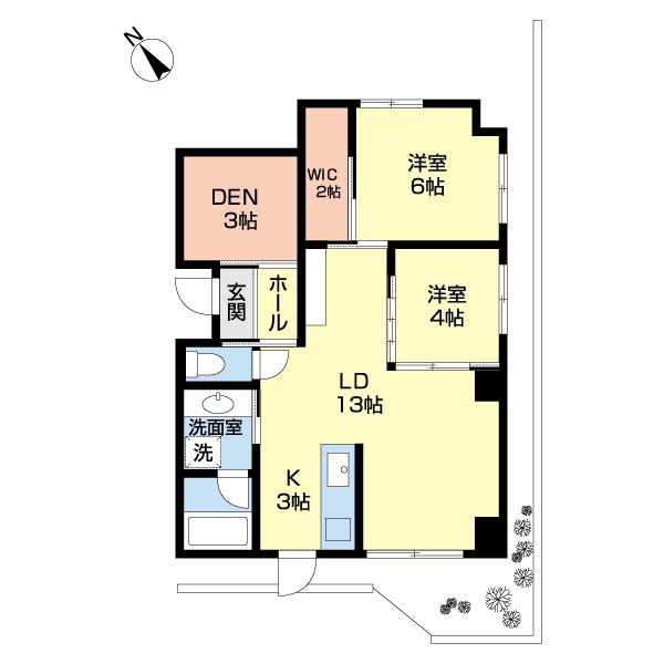 カーサ・ベルデ一之江 間取図