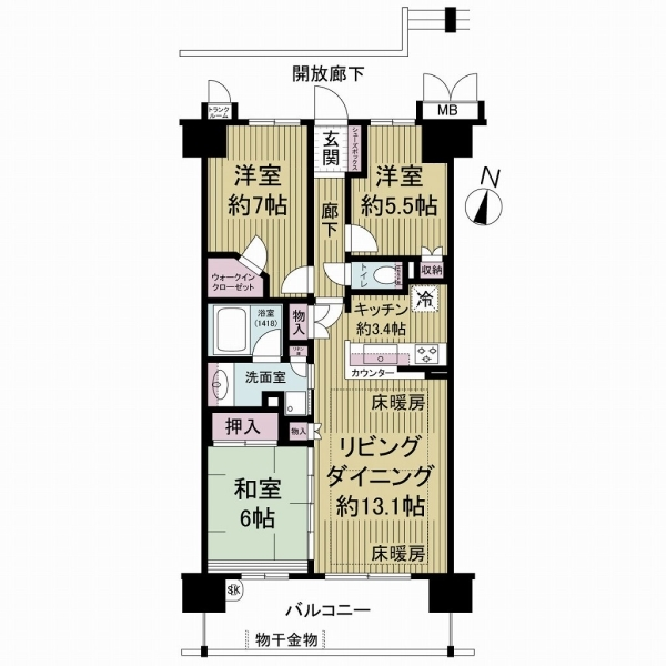 守山スイートプレイス　ブライトレジデンス 間取図