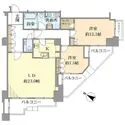 元麻布ヒルズフォレストタワー 間取図(平面図)