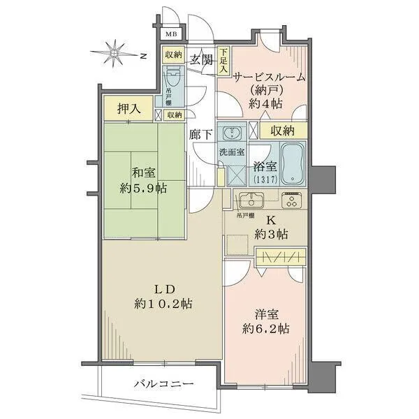 ベルグコート木場センティオ 間取図