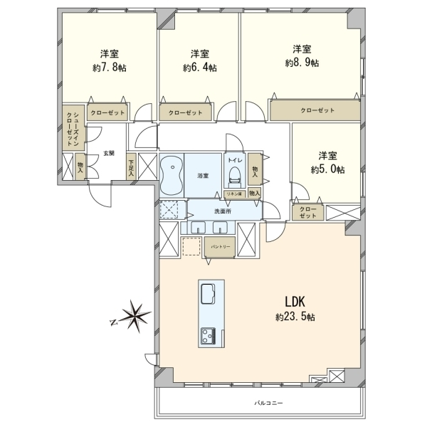 池田山スカイマンション 間取図