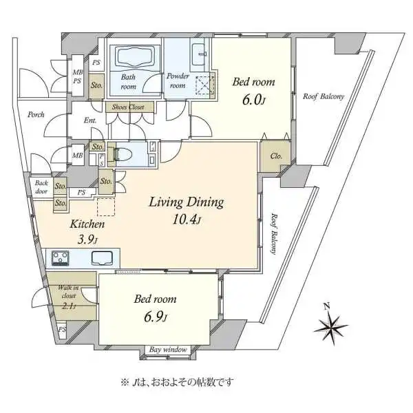 恵比寿ブルーメ 間取図