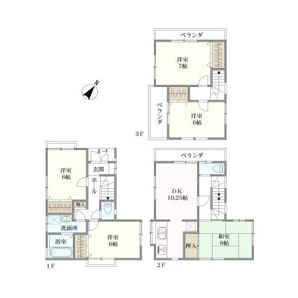 板橋区四葉１丁目 間取図