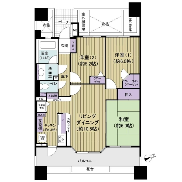 レクセルマンション新船橋 間取図