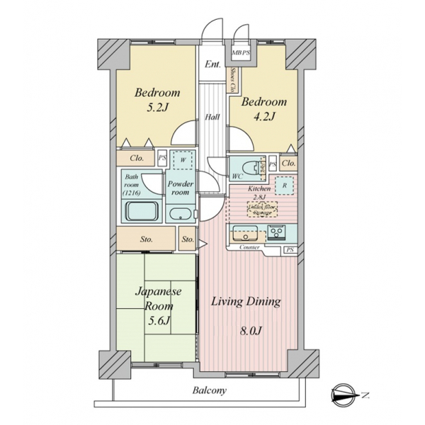 ライオンズアーバンシティ東陽町 間取図