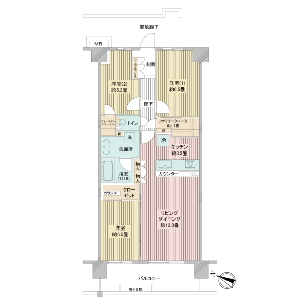 ブランシエラ浦和駒場 間取図