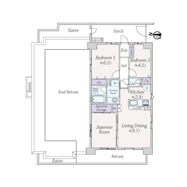ライオンズガーデン横濱寺尾オークステージ 間取図