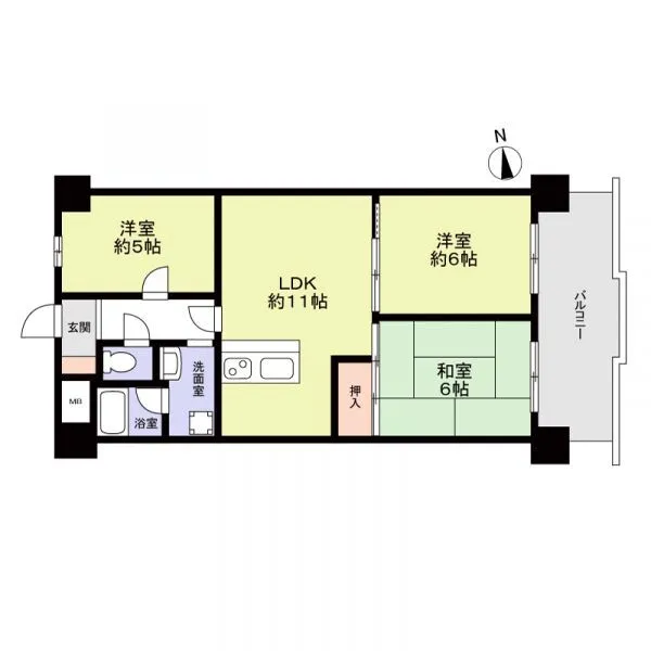 朝日プラザ美章園 間取図