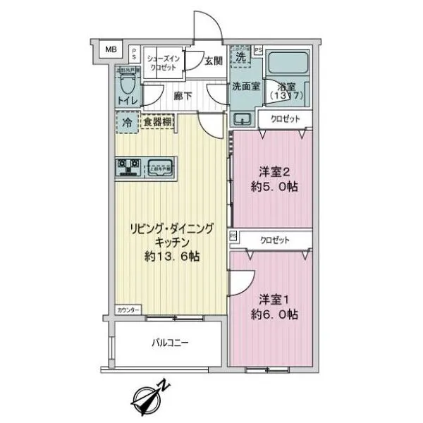 ＭＡＸＩＶ板橋志村 間取図