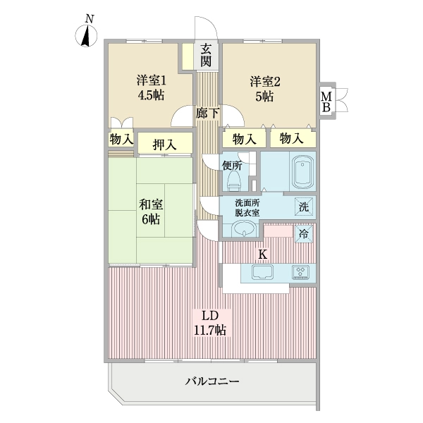 スペースイン長尾台 間取図