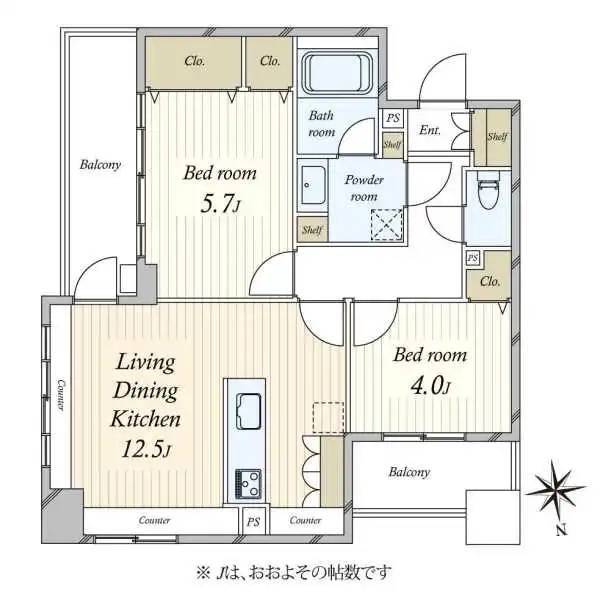 グランベルセントラルステージ 間取図