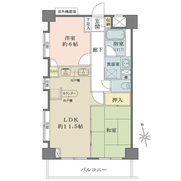 ライオンズマンション荻窪第８ 間取図