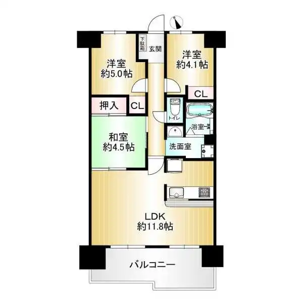 レックスシティ・ウイング大阪 間取図