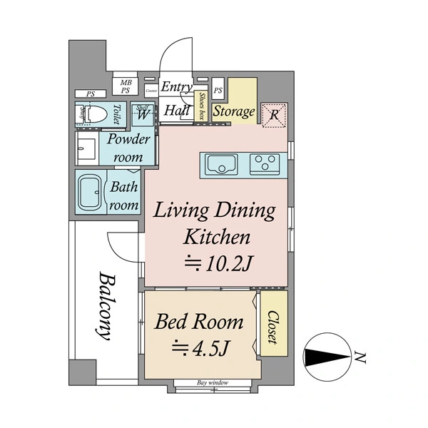 パレステュディオ新宿御苑 間取図