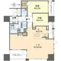 ワコーレ大阪新町タワーレジデンス 間取図