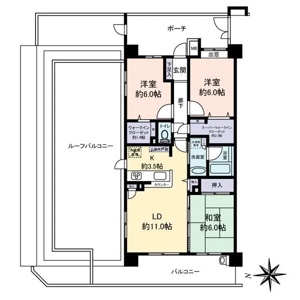 ウィズ柏の葉 間取図