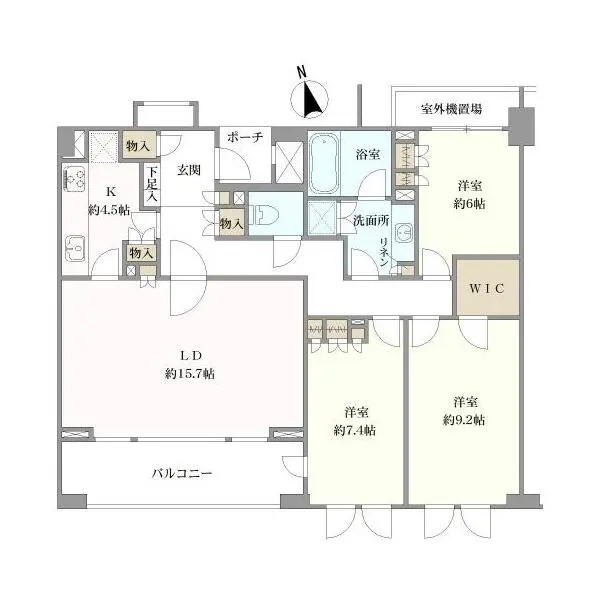 クラッシィハウス等々力 間取図