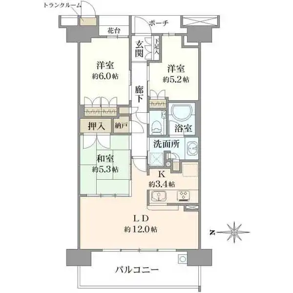 プラウド船橋二街区 間取図