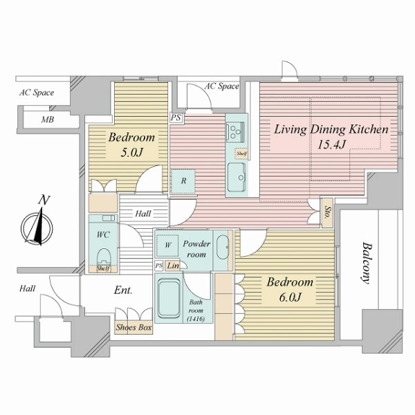 ザ・パークハウス大阪梅田タワー 間取図