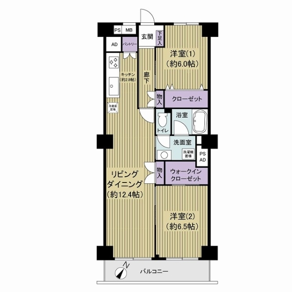 ルネ行徳 間取図
