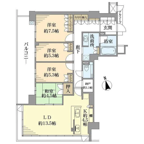 ジオ阪急洛西口ノースレジデンス 間取図