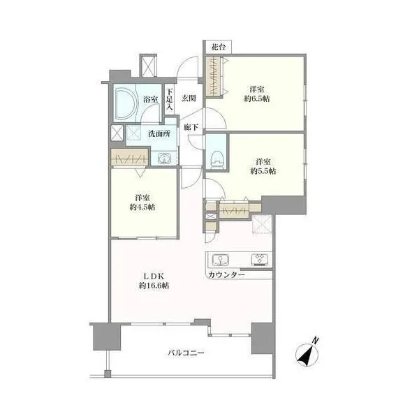 セレッソコート芦屋竹園 間取図