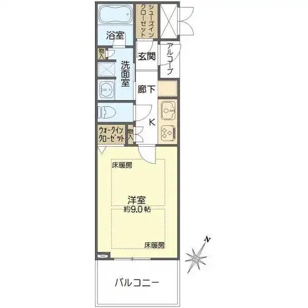 ジオグランデ梅田 間取図