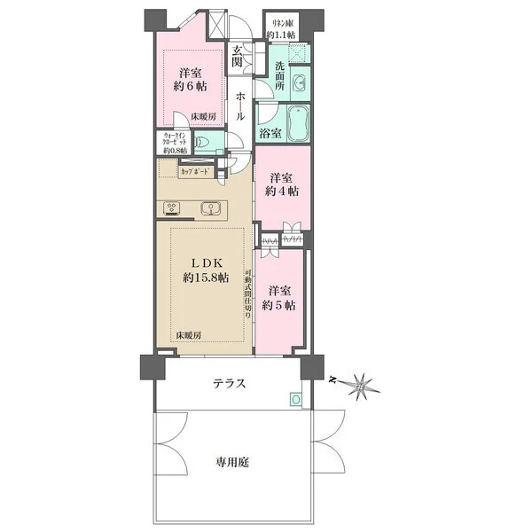 パークシティ高田馬場 間取図