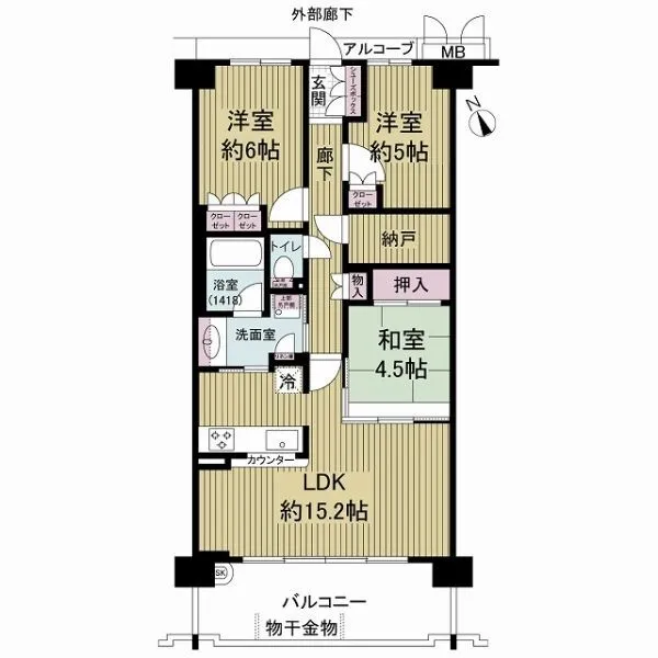 ファインシティ甲子園ノースレジデンス 間取図