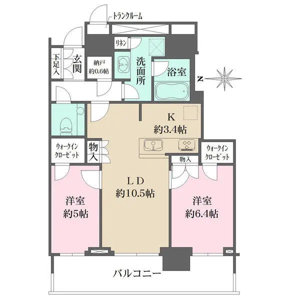 ザ・パークハウス晴海タワーズティアロレジデンス 間取図