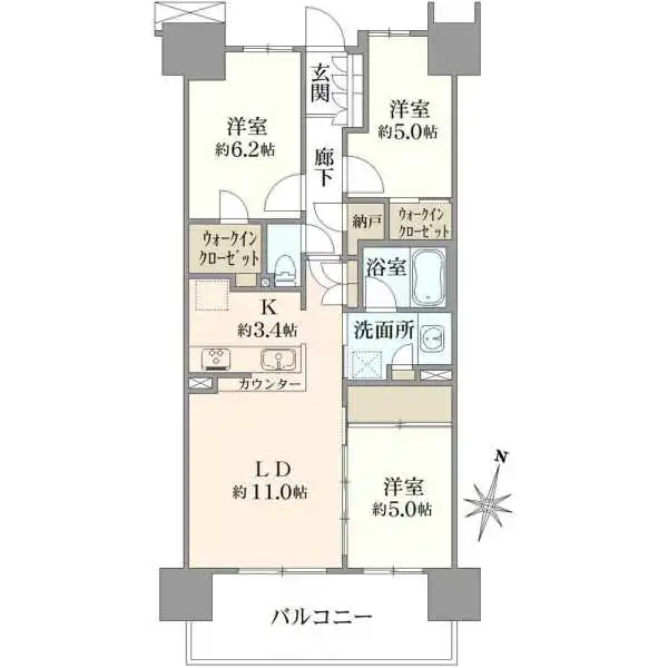 グランアリーナレジデンス 間取図