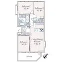 ＷＴＣ代々木ガーデン 間取図