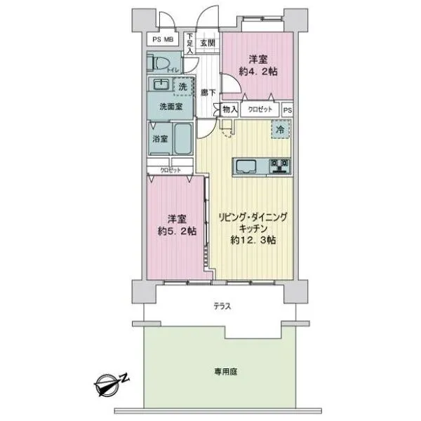 ライオンズマンション西与野 間取図