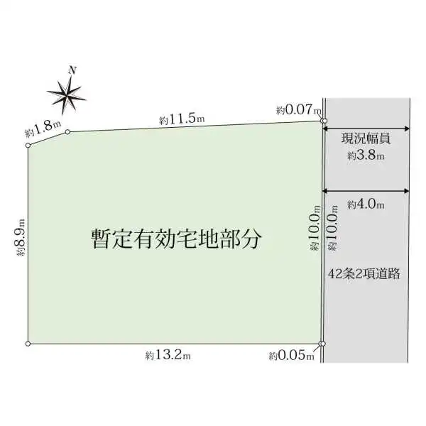 目黒区八雲3丁目 区画図