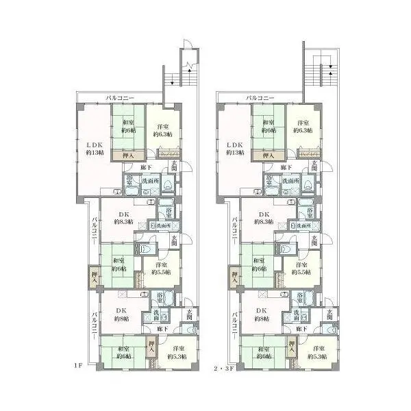西宮市里中町２丁目 間取図